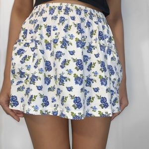 Floral Mini Skirt